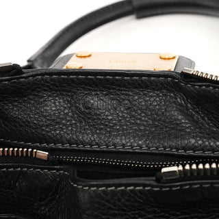 Chloe Black Leather Paddington Shoulder Bag