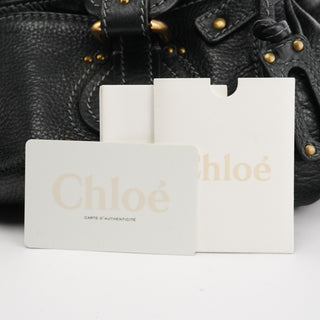 Chloe Black Leather Paddington Shoulder Bag