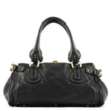 Chloe Black Leather Paddington Shoulder Bag