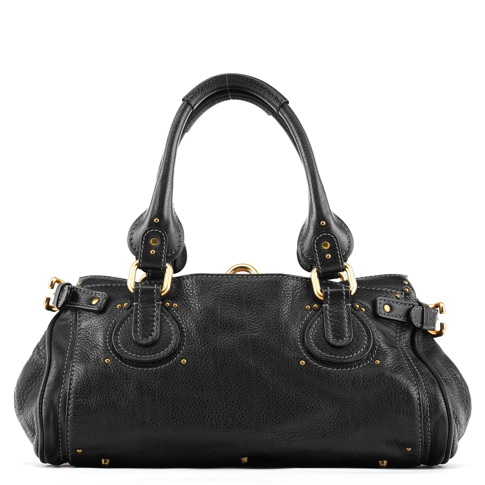 Chloe Black Leather Paddington Shoulder Bag