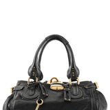 Chloe Black Leather Paddington Shoulder Bag