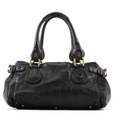 Chloe Black Leather Paddington Shoulder Bag