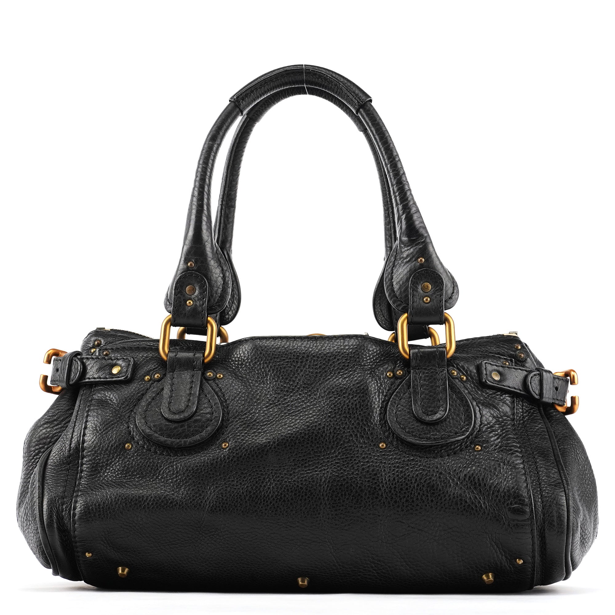 Chloe Black Leather Paddington Shoulder Bag