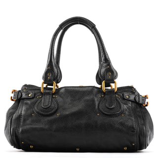 Chloe Black Leather Paddington Shoulder Bag