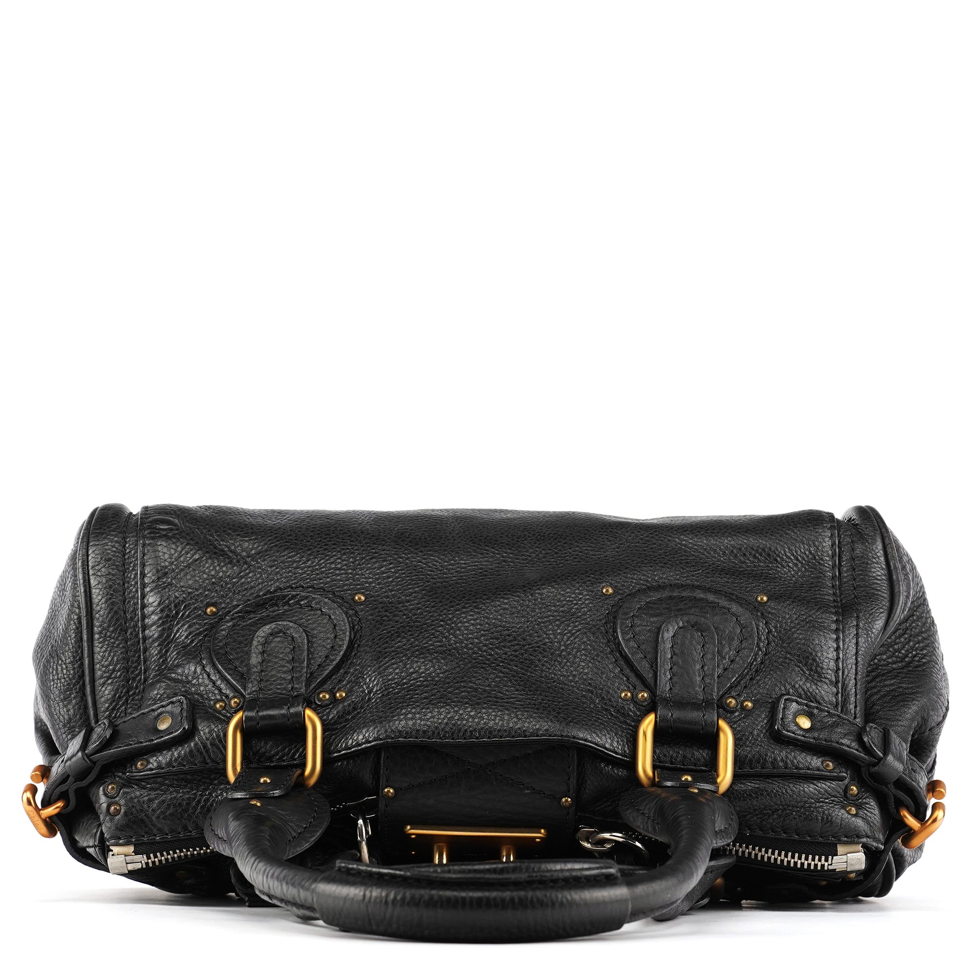 Chloe Black Leather Paddington Shoulder Bag