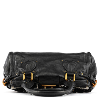 Chloe Black Leather Paddington Shoulder Bag