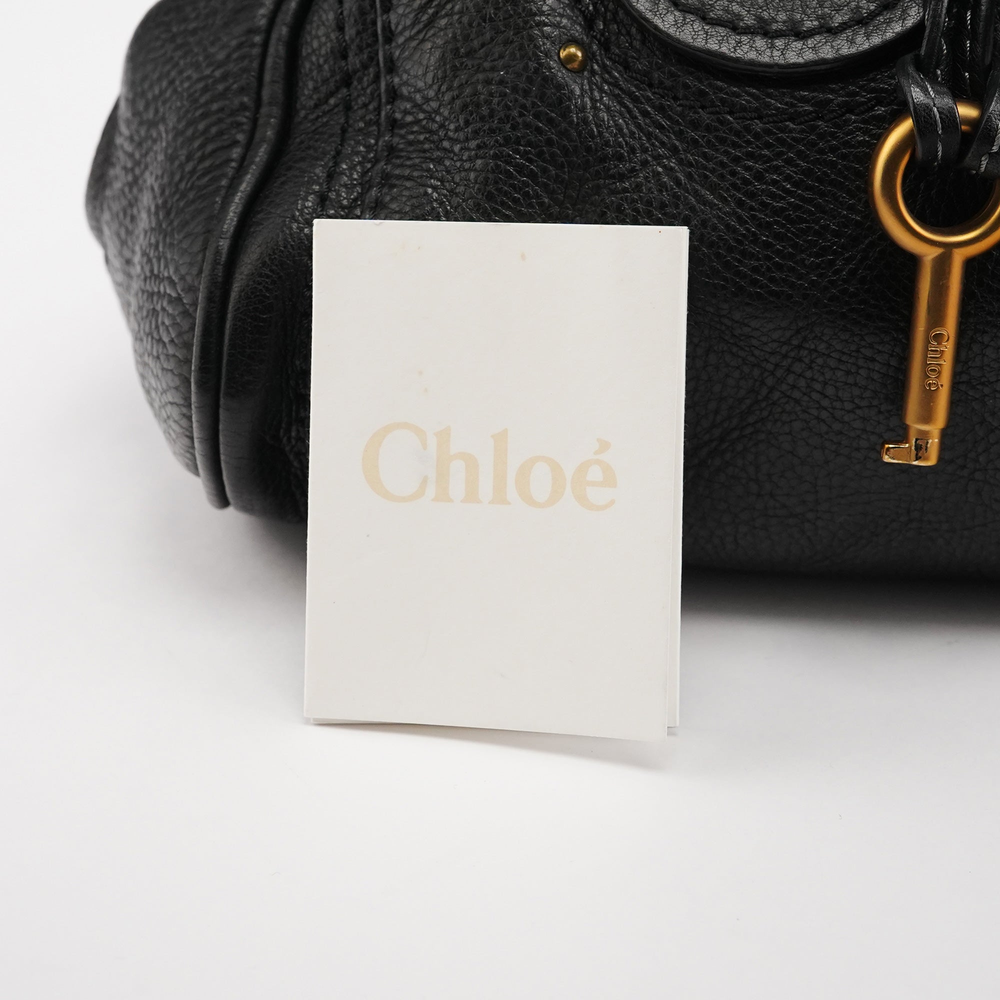 Chloe Black Leather Paddington Shoulder Bag