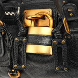 Chloe Black Leather Paddington Shoulder Bag