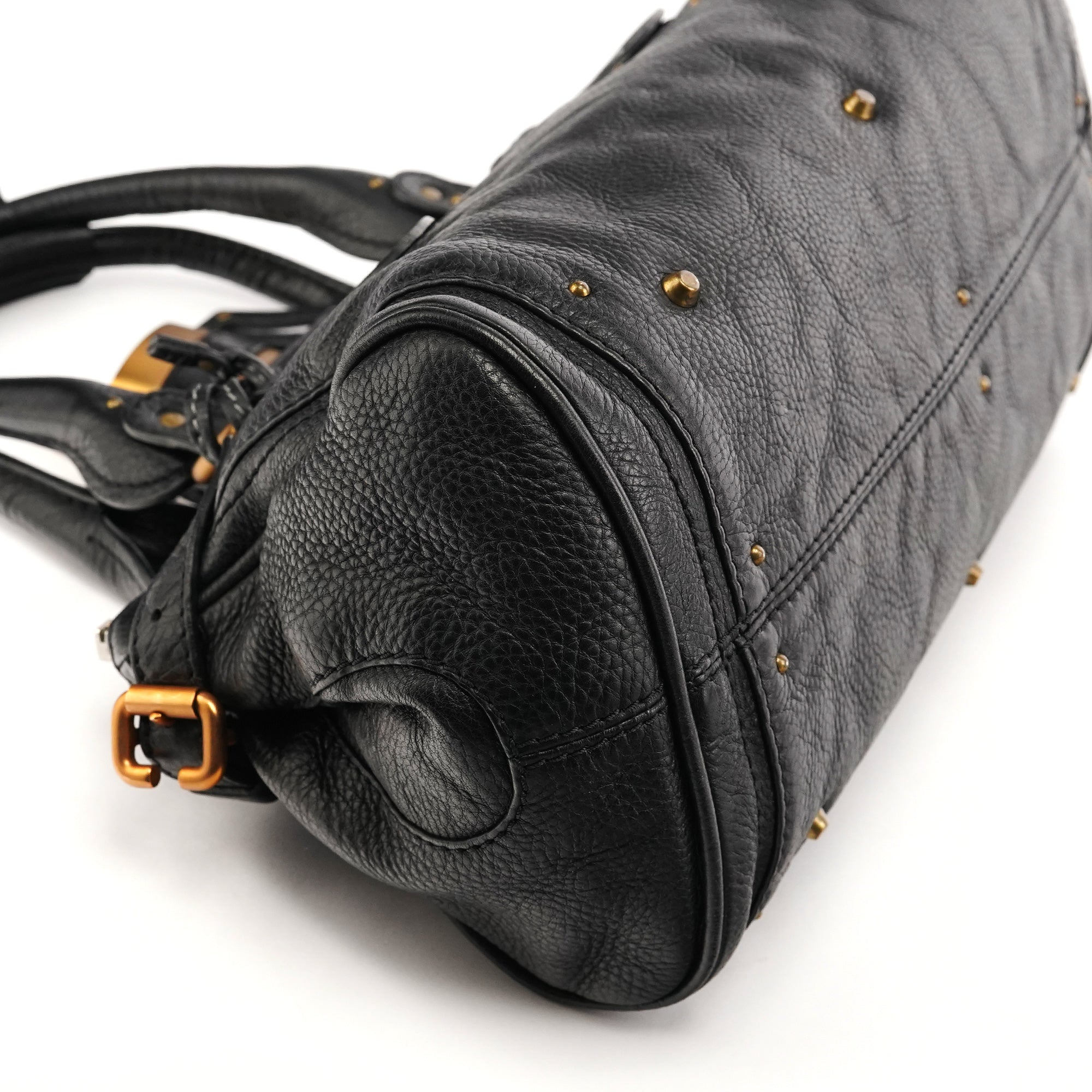 Chloe Black Leather Paddington Shoulder Bag