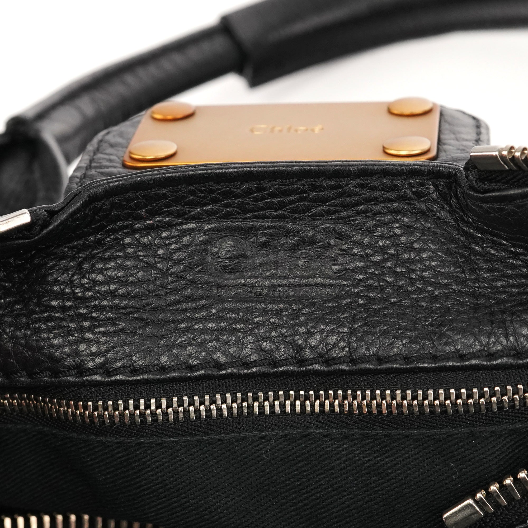 Chloe Black Leather Paddington Shoulder Bag