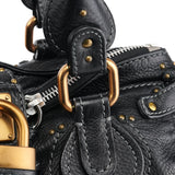 Chloe Black Leather Paddington Shoulder Bag