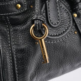Chloe Black Leather Paddington Shoulder Bag