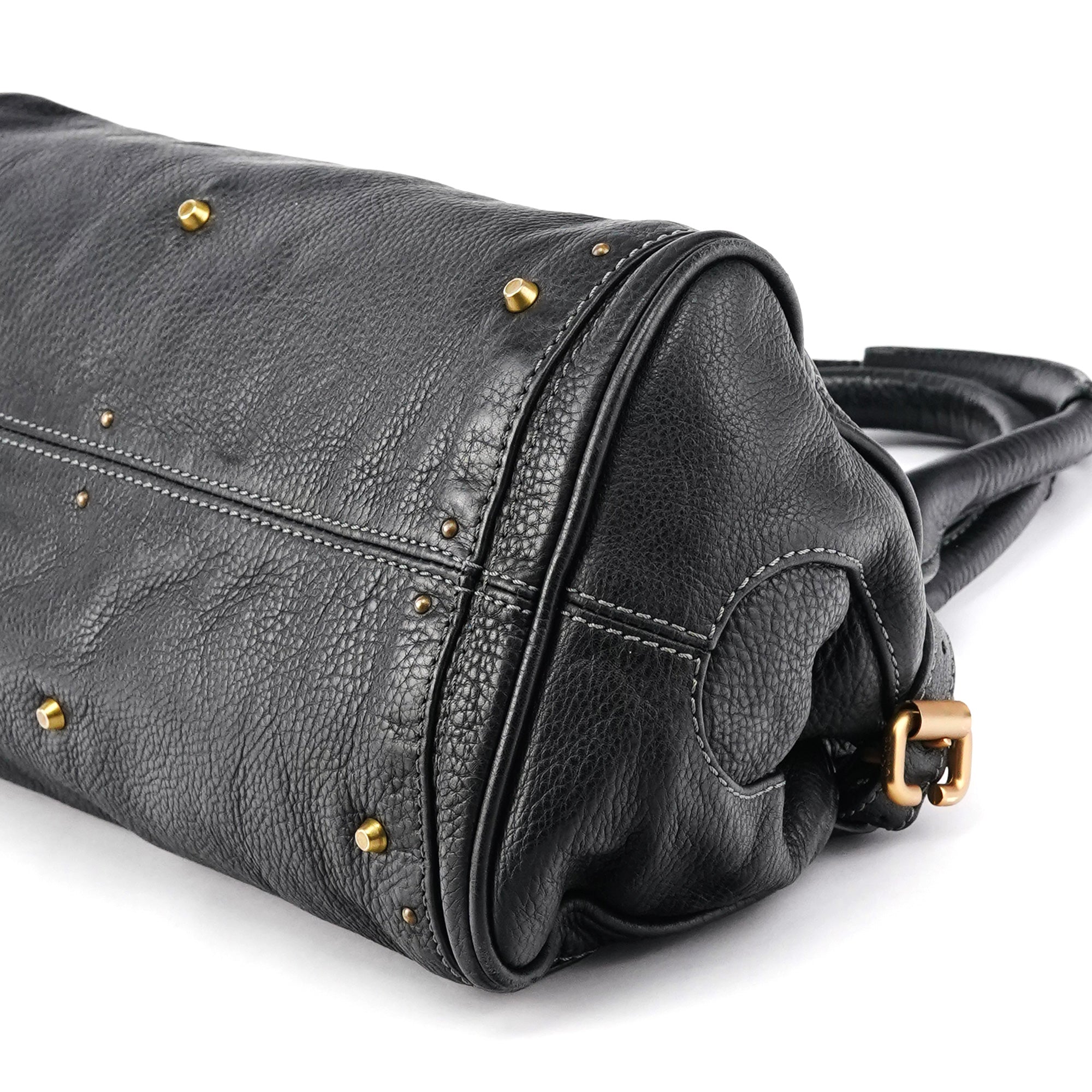 Chloe Black Leather Paddington Shoulder Bag