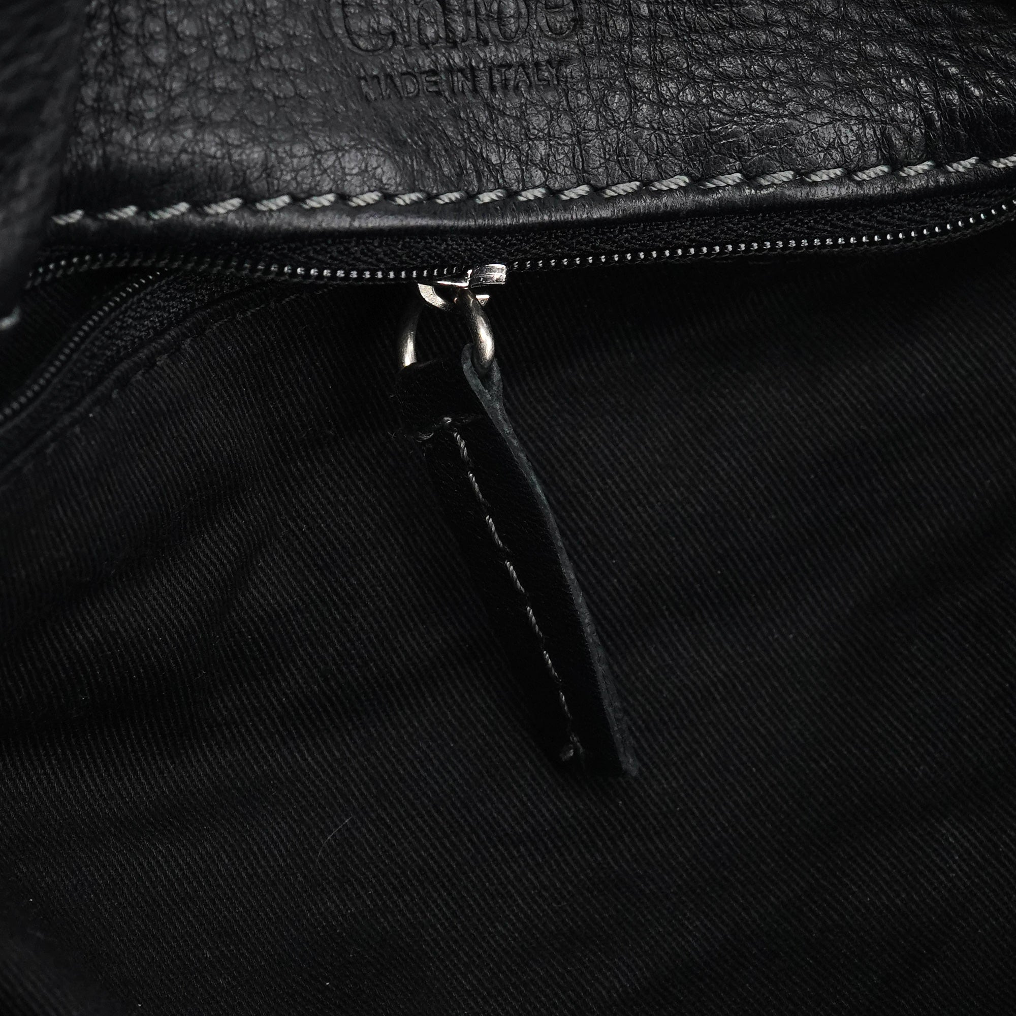 Chloe Black Leather Paddington Shoulder Bag
