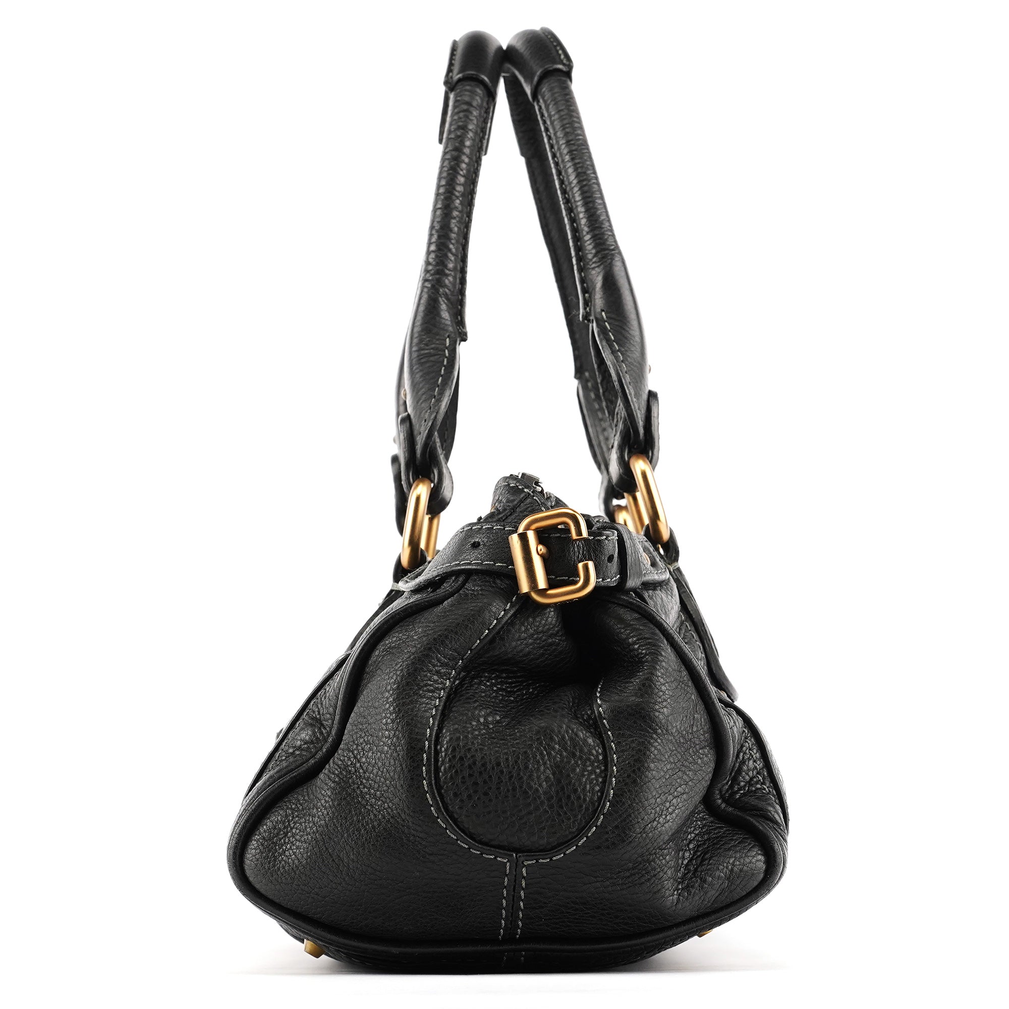 Chloe Black Leather Paddington Shoulder Bag