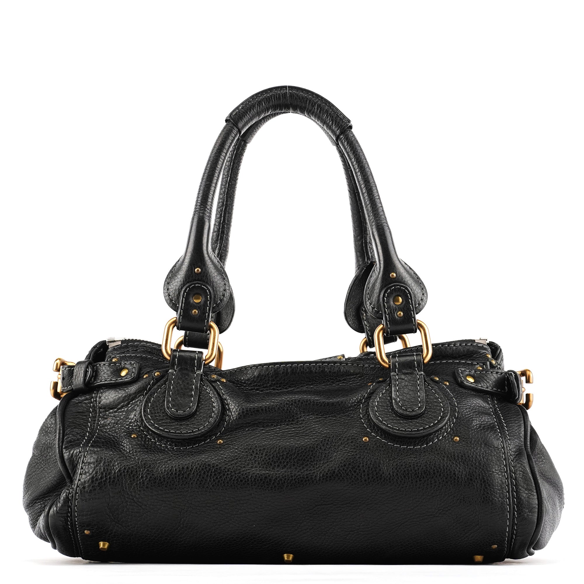 Chloe Black Leather Paddington Shoulder Bag