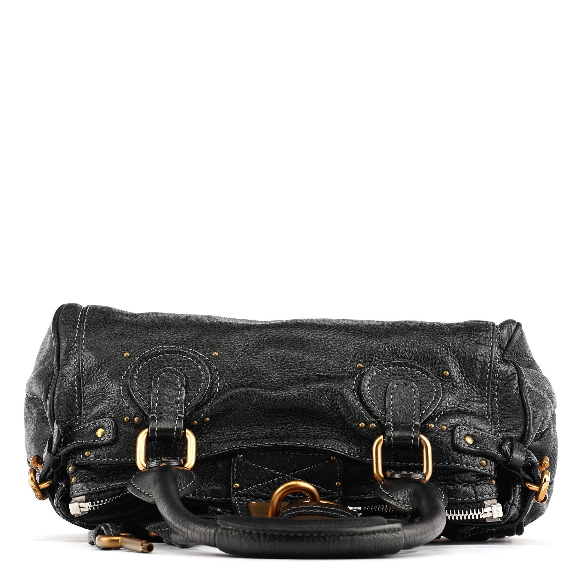 Chloe Black Leather Paddington Shoulder Bag