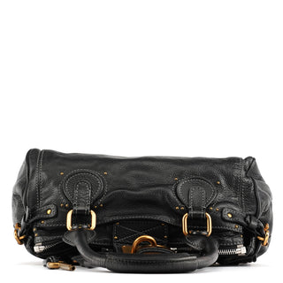 Chloe Black Leather Paddington Shoulder Bag