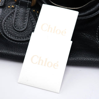 Chloé Black Leather Paddington Shoulder Bag