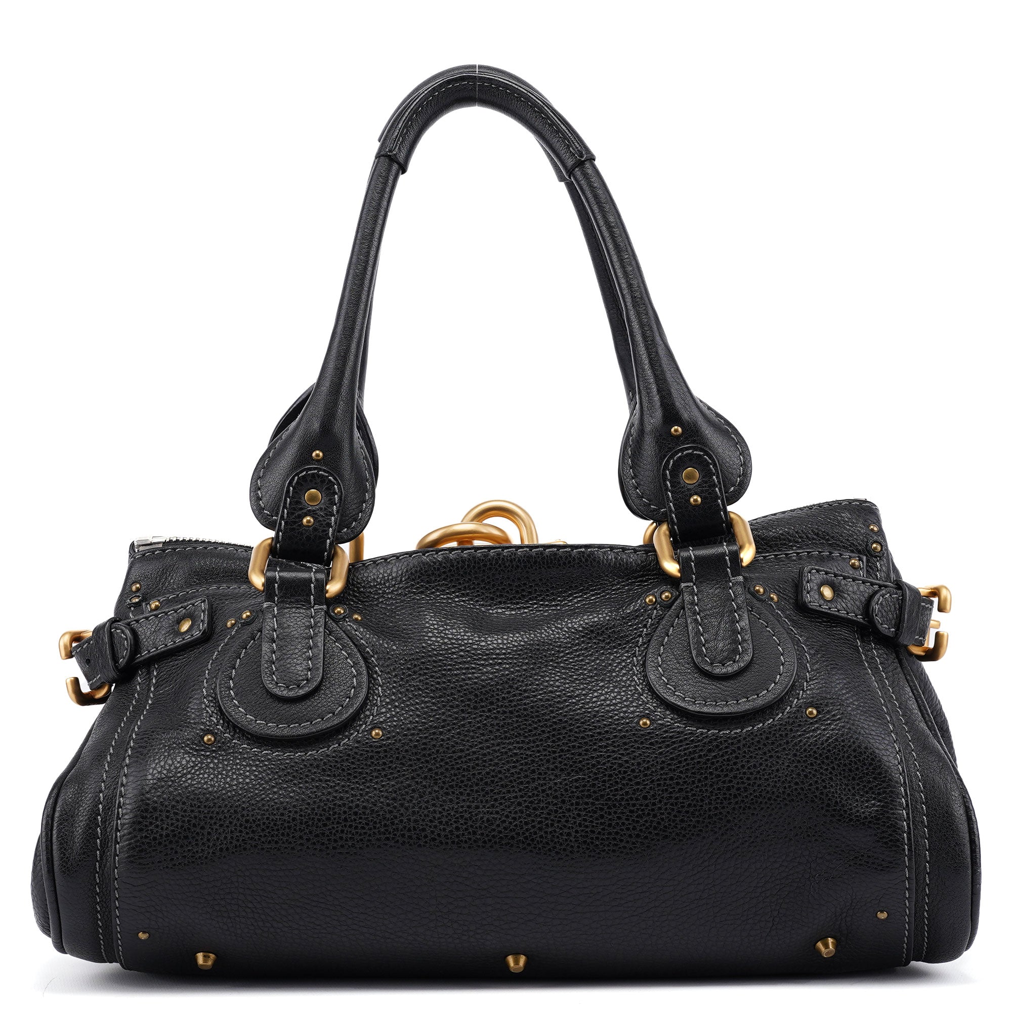 Chloé Black Leather Paddington Shoulder Bag