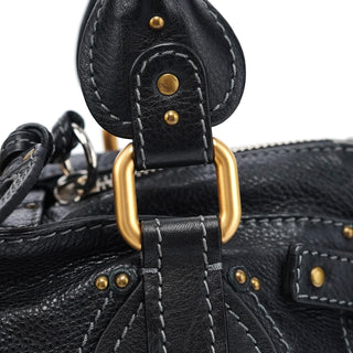 Chloé Black Leather Paddington Shoulder Bag