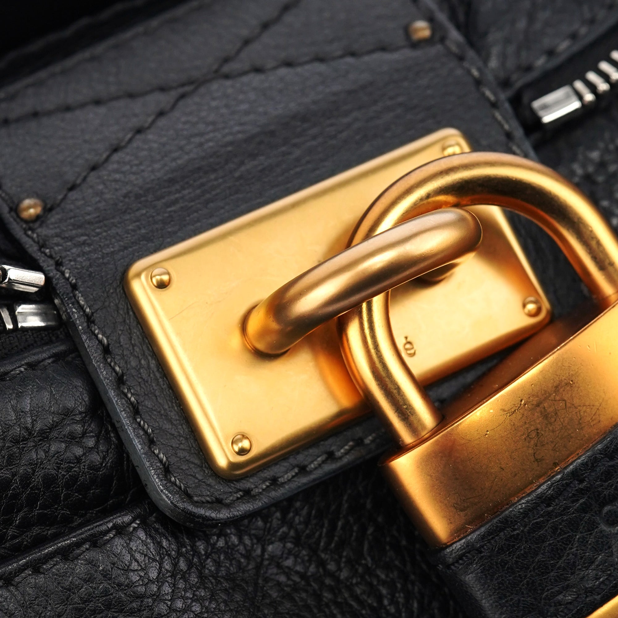 Chloé Sac porté épaule Paddington en cuir noir