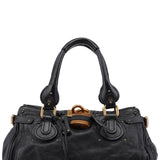 Chloé Sac porté épaule Paddington en cuir noir