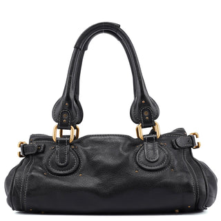 Chloé Black Leather Paddington Shoulder Bag