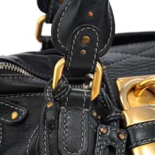 Chloé Black Leather Paddington Shoulder Bag