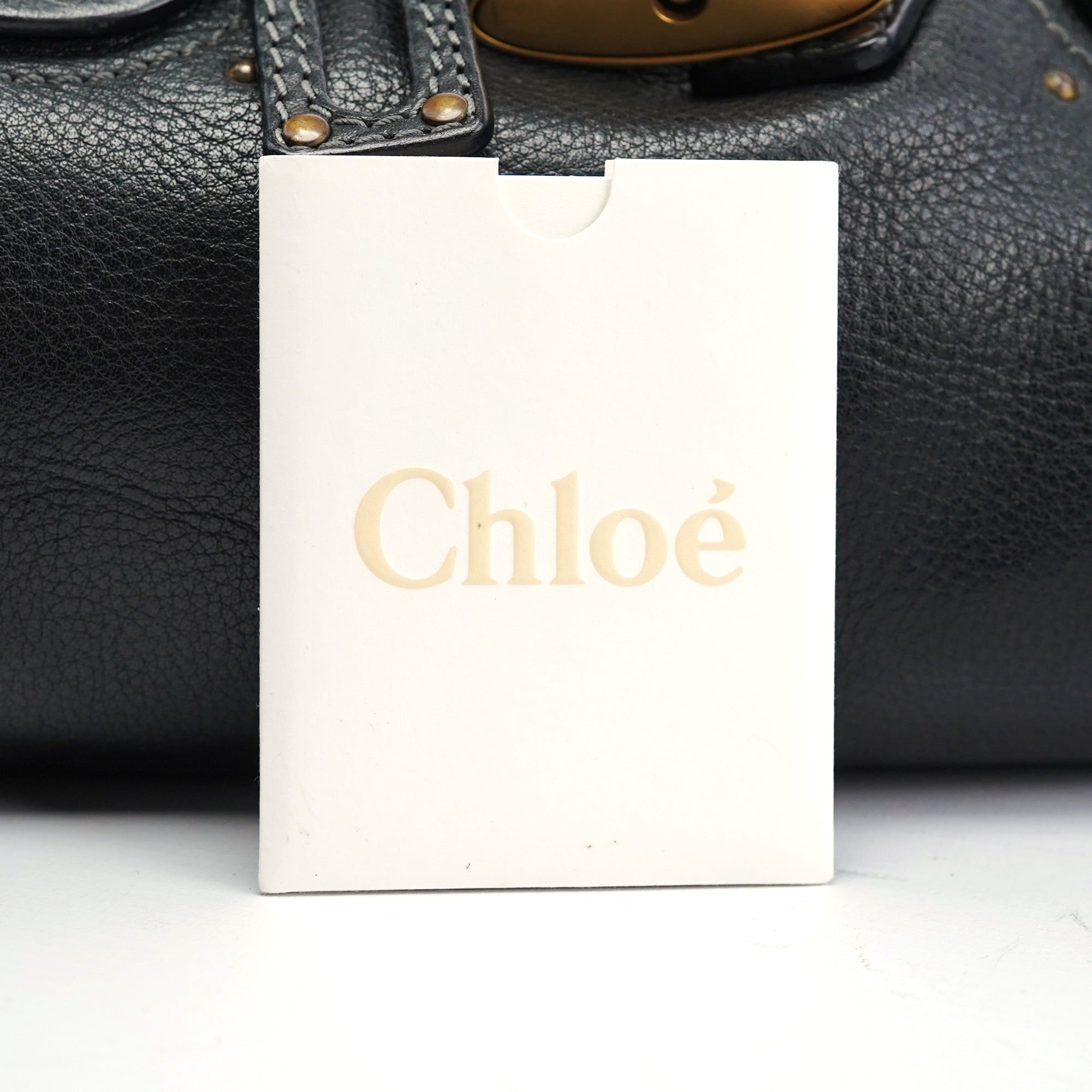 Chloé Black Leather Paddington Shoulder Bag