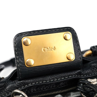 Chloé Black Leather Paddington Shoulder Bag