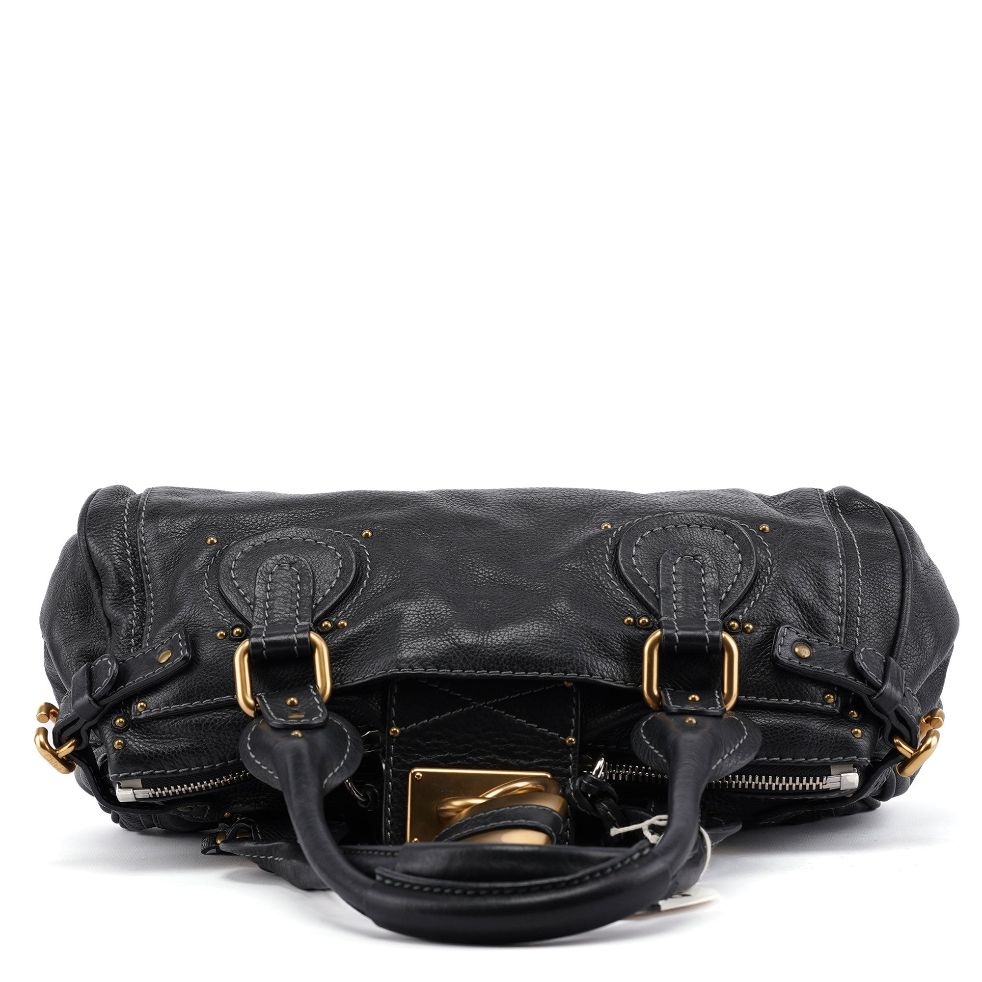 Chloé Black Leather Paddington Shoulder Bag