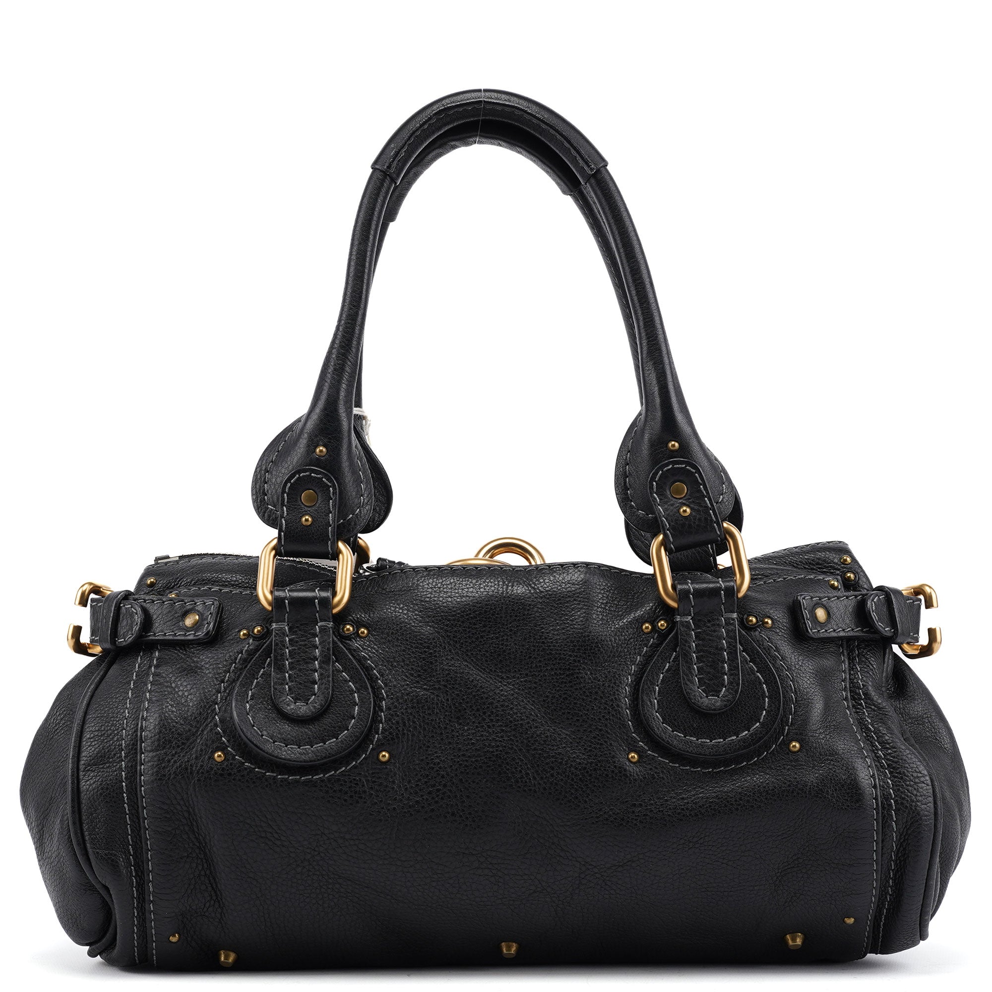 Chloé Black Leather Paddington Shoulder Bag