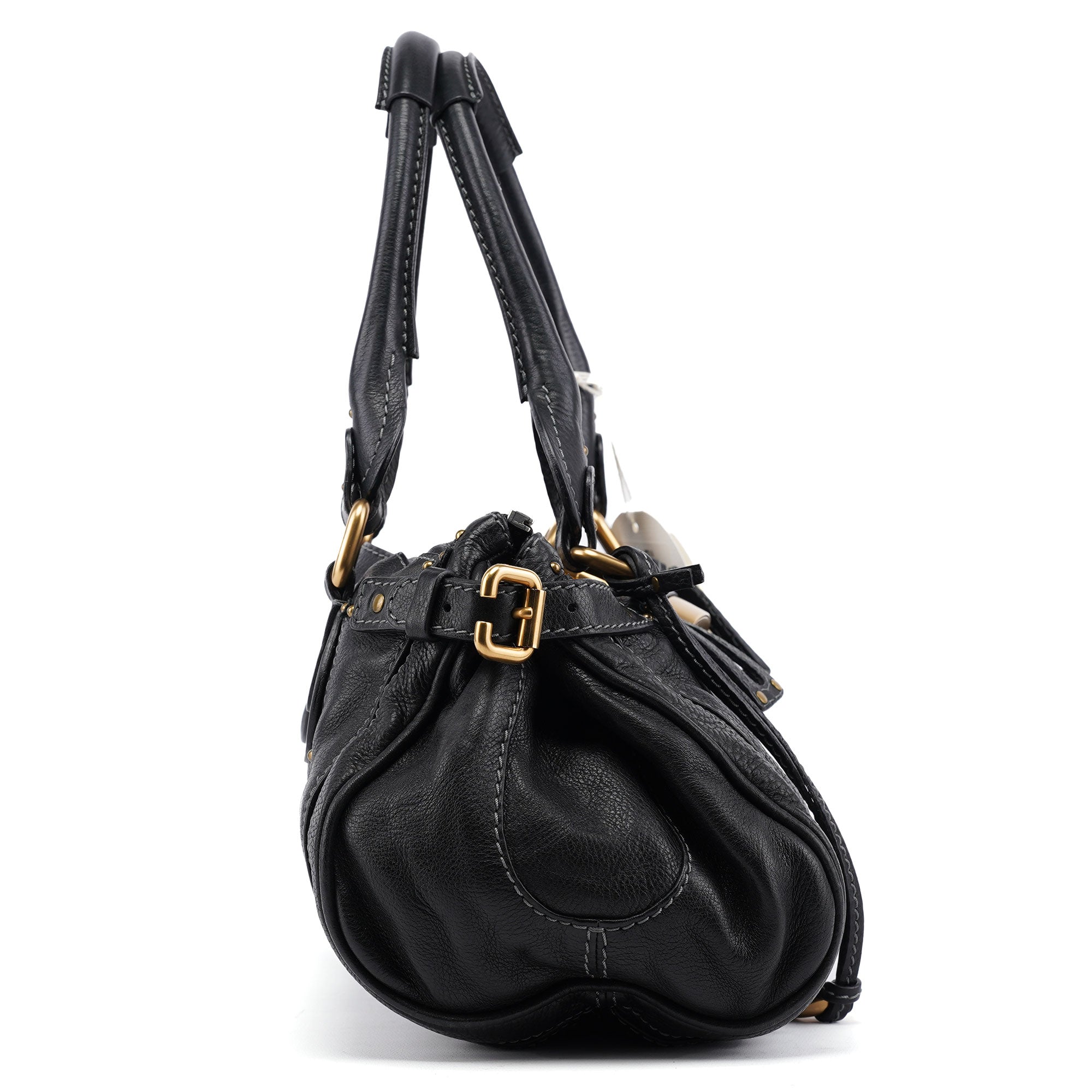 Chloé Black Leather Paddington Shoulder Bag