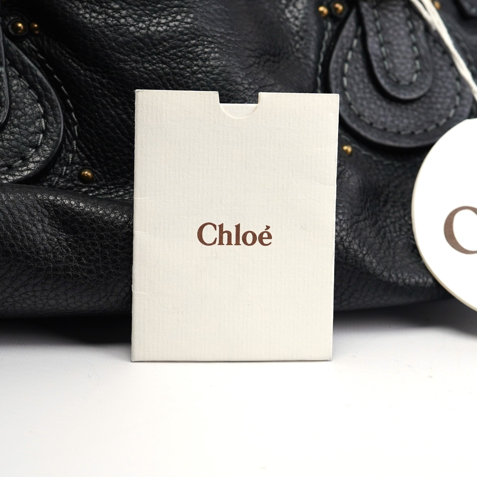 Chloé Black Leather Paddington Shoulder Bag