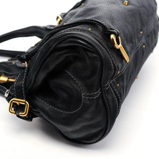 Chloé Black Leather Paddington Shoulder Bag