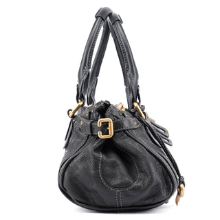 Chloé Black Leather Paddington Shoulder Bag