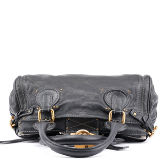 Chloé Black Leather Paddington Shoulder Bag