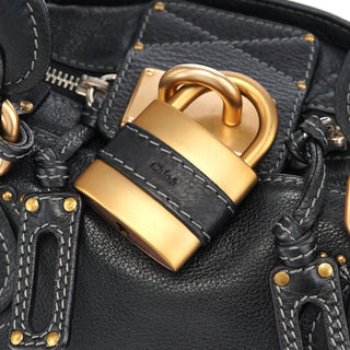 Chloé Black Leather Paddington Shoulder Bag