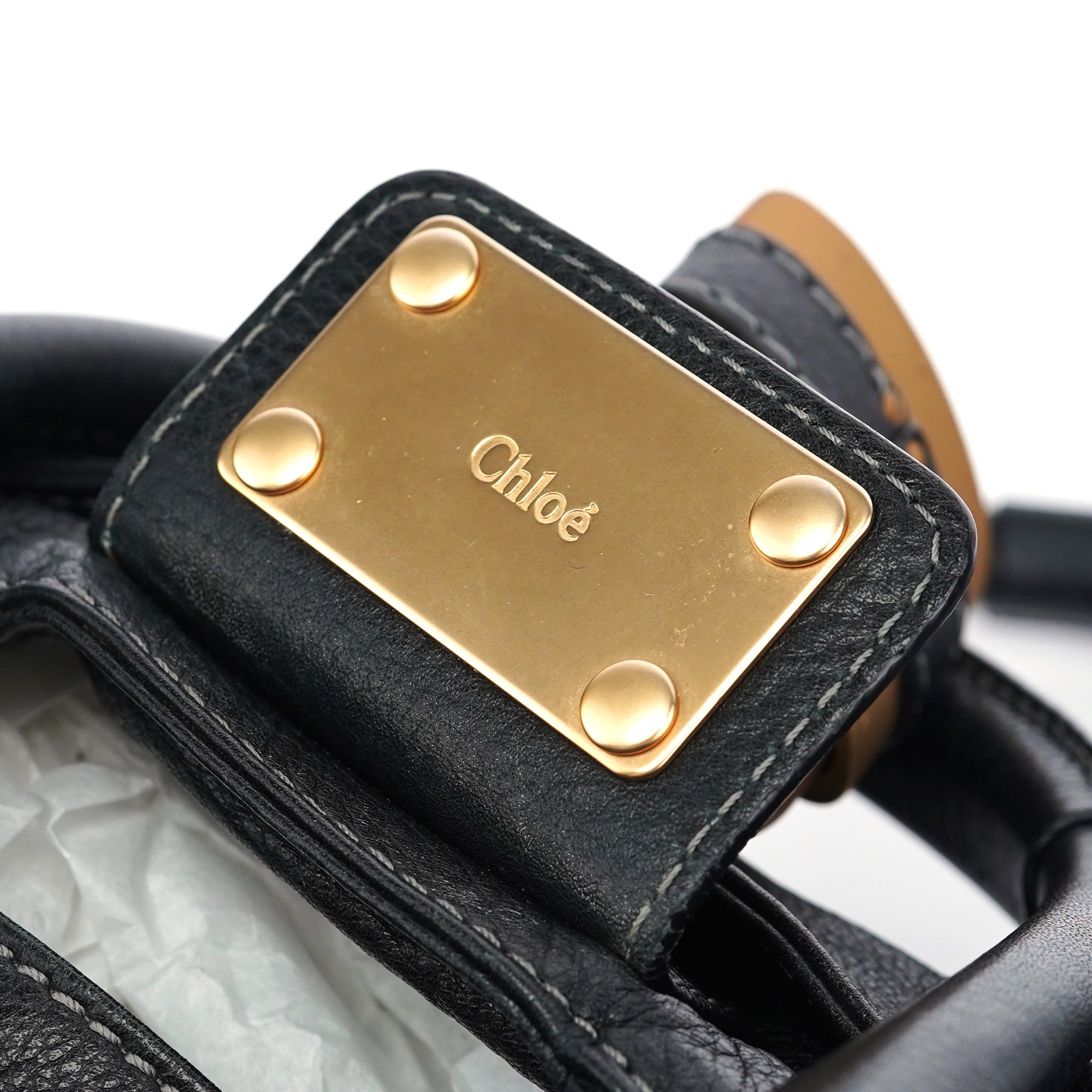 Chloé Black Leather Paddington Shoulder Bag