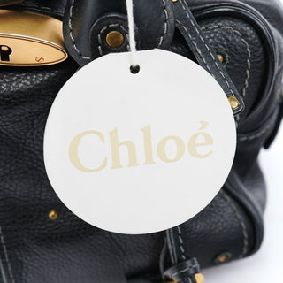 Chloé Black Leather Paddington Shoulder Bag