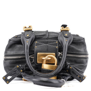 Chloé Black Leather Paddington Shoulder Bag