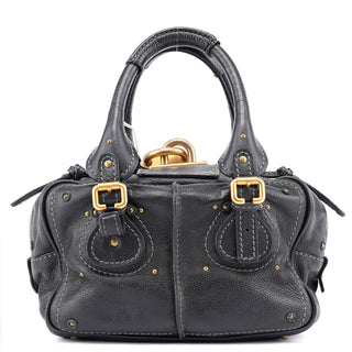 Chloé Black Leather Paddington Shoulder Bag