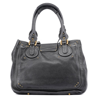 Chloé Black Leather Paddington Tote Bag