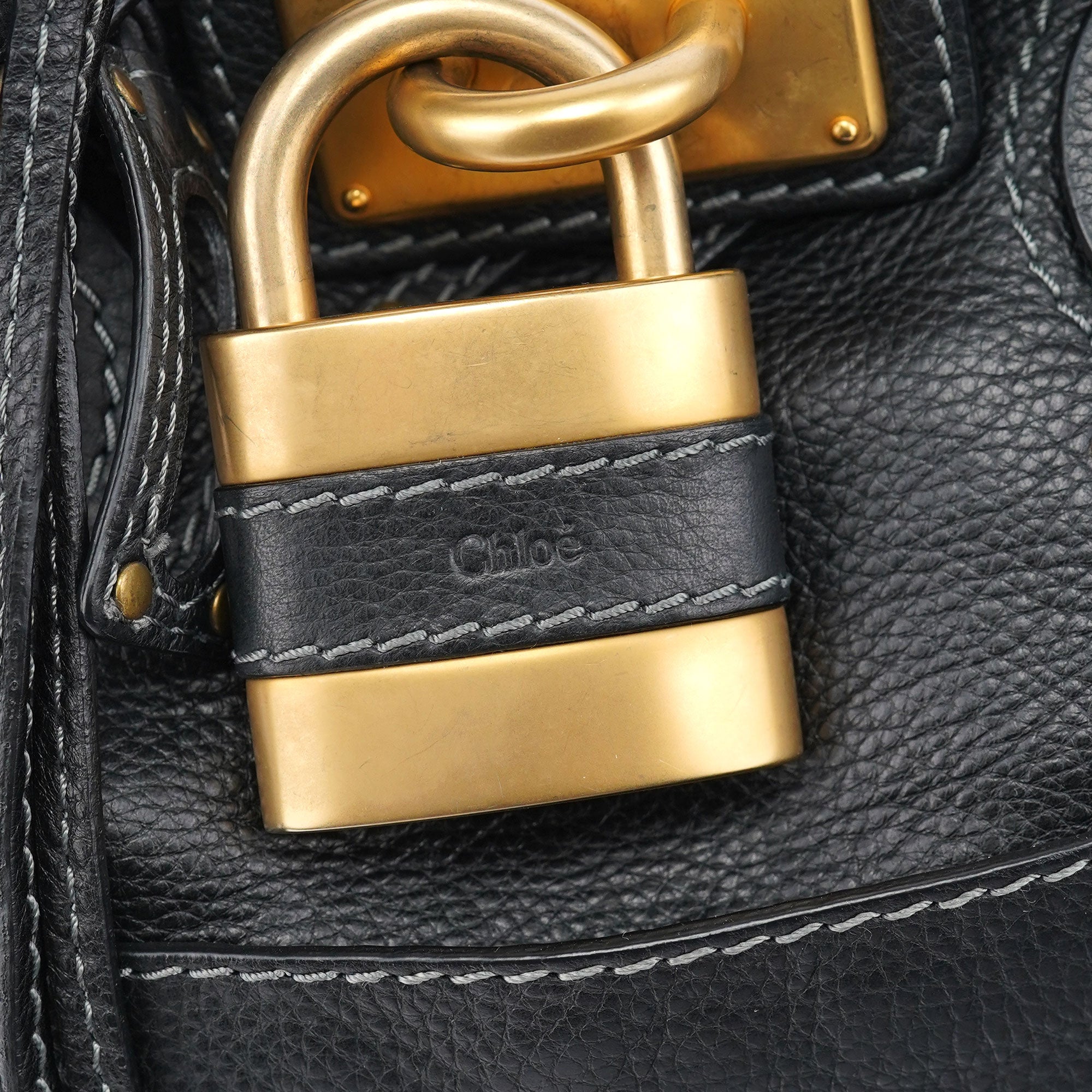 Chloé Sac cabas Paddington en cuir noir