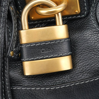 Chloé Black Leather Paddington Tote Bag