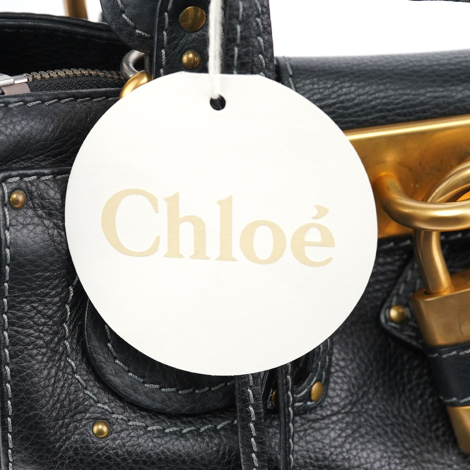 Chloé Sac cabas Paddington en cuir noir