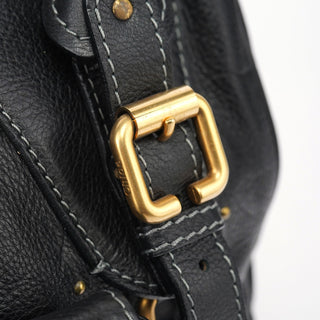 Chloé Black Leather Paddington Tote Bag