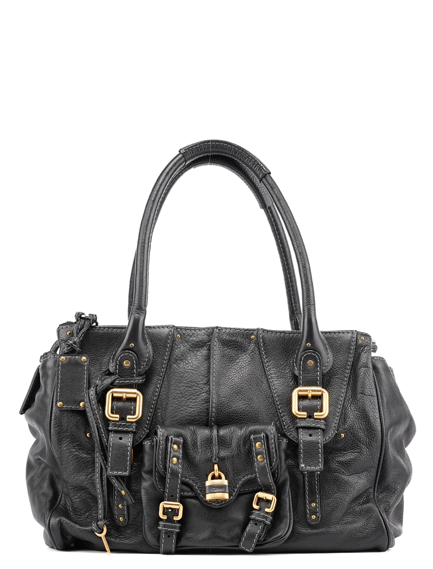 Chloé Sac cabas Paddington en cuir noir