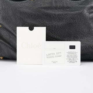 Chloé Black Leather Paddington Tote Bag